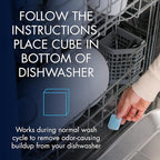 Glisten Dishwasher Cleaner and Freshener Deodorizer, Cleans and Freshens During Wash Cycle, Made in the USA, Lemon Scent, 9 Tablets