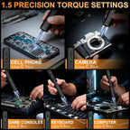 Mini Electric Screwdriver, 3.7V Precision Screwdriver Set Cordless Screwdrivers Rechargeable 72 In 1 Magnetic Bit Repair Tech Tool Kit for Electronics Computer Phone Laptop Camera RC Car Watch Glasses