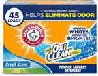 Arm & Hammer Plus OxiClean Powder Laundry Detergent, Fresh Scent, 45 Loads, 3.48 Pound (Pack of 1) - Package May Vary