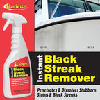 Star brite Instant Black Streak Remover - Dissolve Grease, Oil, Smoke & Exhaust Stains on Fiberglass, Vinyl, Metal, Plastic & Painted Surfaces - Spray On, Wipe Off