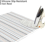 Encasa XO Ironing Mat/Pad (Large 48"x28") with 3mm Padding & Silicone Iron Rest for Steam Pressing on Tabletop or Bed - Heat Resistant, Portable, Quilting & Travel Blanket - Aztec