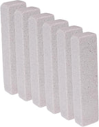 WALFRONT 6PCS Pool Pumice Stone Toilet Bowl Cleaner & Hard Water Remover PVC Scouring Sticks for Bathtub Shower Tile Kitchen Sink Swimming Pool Grates (S 10x25cm)