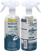 Niagara Spray Starch (22 Oz, 6 Pack) Trigger Pump Liquid Starch for Ironing, Non-Aerosol Spray on Starch, Reduces Ironing Time, No Flaking, Sticking or Clogging, Biodegradable Ingredients, Recyclable