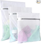 Lingerie Bags for Washing Delicates,Small Fine Mesh Laundry Bags,3Pcs(1 Large,1 Medium,1 Small)