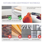 80 Pcs Self-Drywall Dilling Anchors Screws with 4 Different Expansion Sizes Screw Set, Zinc Plated Steel Dry Wall Screws no Drilling Required, Easy to Install