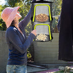 2 Layer Herb Drying Rack, Small Herb Drying Rack Hanging Mesh, Foldable Fish Drying Net with U-Shaped Zipper, Hooks, for Drying Herbs Plants, Flowers, Fruits, Food, Camping(2 Layers-11.81'')