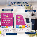 Fabric Softening Conditioner for Clothes| Safe for Babies & Kids with Sensitive Skin | Plant-Based | Include 1 Refillable 50oz Bottle with Measuring Cap| Signature Scent Rinse(50 Loads)