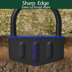 Edger Lawn Tool, Manual Grass Edger Tool Wide Footplate Long Handle 39 inch, Steel Hand Border Half Moon Edger Shovel for Landscaping, Yard, Garden, Sidewalk, Burying Cable