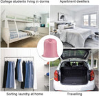 Polecasa Heavy Duty Large Laundry Bag with 130gsm Tear Resistant Fabric and Handles, Easy to Carry Durable Dirty Clothes Drawstring Bag, Perfect for College Dorm, Travel, 2 Pack 28”x36”, Pink