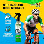 Sweat X Sport Extreme Odor Spray – Multipurpose Deodorizer for Stinky Shoes, Clothes, Sports Equipment & All Fabrics – Concentrated Formula, No Washing Required - Active Fresh Scent – 8 Fl Oz