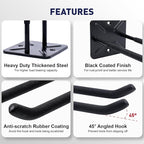 SMART JERRY - Garage Hooks Heavy Duty Tool Organizer │Wall Mount Hooks for Car Tires, Ladders, Chairs, Strollers & Power Tools │Garage Organization Hooks │4 Pack