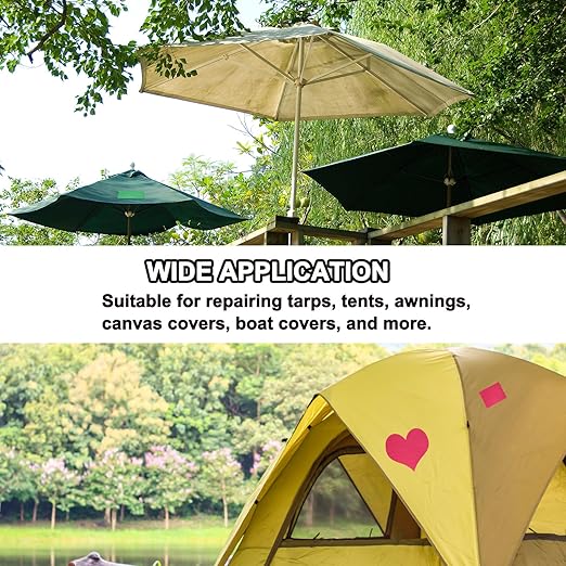 PATIKIL Awning Repair Tape 8m x 15cm Waterproof Canvas Tape High Adhesive Tear Repair Patch Kit for PVC Tarpaulin Tent Awning Fabric RV Sail Boat Cover, White (6" x26.24ft)
