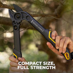 Woodland Tools Duralight Compact Lopper, 16 Inch Anvil Branch Cutter with Gear Assist and Glass-Filled Nylon Handles, Lightweight Tree Pruner for Dry Branches, Tight Spaces, and Everyday Yard Work
