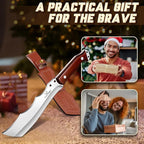 TAN REN Machete for Cutting Trees Heavy Duty, Survival Machete with Sheath for Yard Work, Full Tang Fixed Blade Knife with Wood Handle, Camping Machetes Heavy Duty, Clearing Brush and Gardening