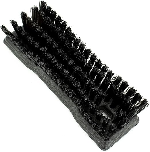 SPARTA Comfort Grip Scrub Brush Hand Brush for Bathroom, Kitchens, Countertop, Plastic, 8 Inches, Black