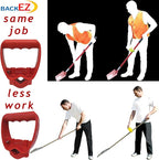 Back-Saving Tool Handle Attachment, EVR-Grip Upgrade, Labor-Saving Ergonomic Shovel Add-on Handle, RED