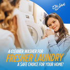 Oh Yuk Washing Machine Cleaner For All Washers (Top Load, Front Load, HE and Non-HE), Natural Citrus Fragrance, Four Cleanings Per Bottle, Septic Safe, 16 Fl Oz