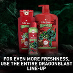 Old Spice Cleansing Body Wash for Men, 3X Defense, 24/7 Shower Fresh with Lasting Scent, 2-in-1 Body & Face Wash, Dragonblast Scent, 33.4 (Pack of 4)