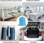 Polecasa Heavy Duty Large Laundry Bag with 130gsm Tear Resistant Fabric and Handles, Easy to Carry Durable Dirty Clothes Drawstring Bag, Perfect for College Dorm,Travel, 2 Pack 28”x36”,Gulf Blue