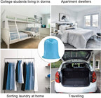 Polecasa Heavy Duty Large Laundry Bag with 130gsm Tear Resistant Fabric and Handles, Easy to Carry Durable Dirty Clothes Drawstring Bag, Perfect for College Dorm,Travel, 28”x36”,Gulf Blue