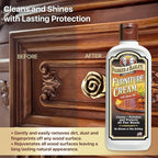 Parker & Bailey Furniture Cream - Multisurface Wood Cleaner and Polish Furniture Quick Shine Restorer Protector Kitchen Cabinets Surface Cleaner House Cleaning Supplies Home Improvement