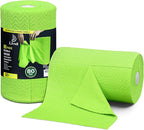 LIVOS Microfiber Cleaning Cloth Roll - 80 Pack, Reusable Paper Towels, Microfiber Towels for Cars, Super Absorbent Lint Free Cleaning Rags for House, Kitchen, Window-Wave Green, 11.5"x11.5"