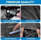 TICONN Mattress Bags for Moving, Heavy Duty Twin Mattress Cover Storage Bag with Full-Around Handle and Adjustable Buckles (Black, Twin)