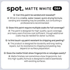 spot. Touch-Up Paint | Matte Finish for Cabinets, Walls, Doors & Furniture | Multi-Tone White Repair Kit | Quick-Dry, Self-Priming, Low-Odor, Eco-Friendly | No-Sanding or Primer Needed | 3 Pack