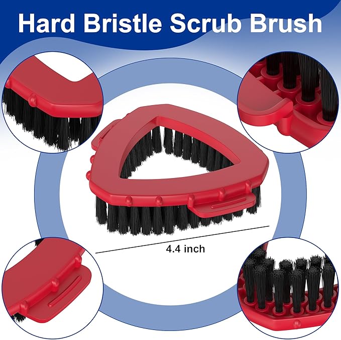 Scrubber Mop Head for O Cedar RinseClean Spin Mop 2 Tank System, Replace Head for OCedar Spin Mop Scrub Brush Head, Scrubber Head Replacement Attachment, Scrub Brush Mop Head 2 Tank, Clean Brush