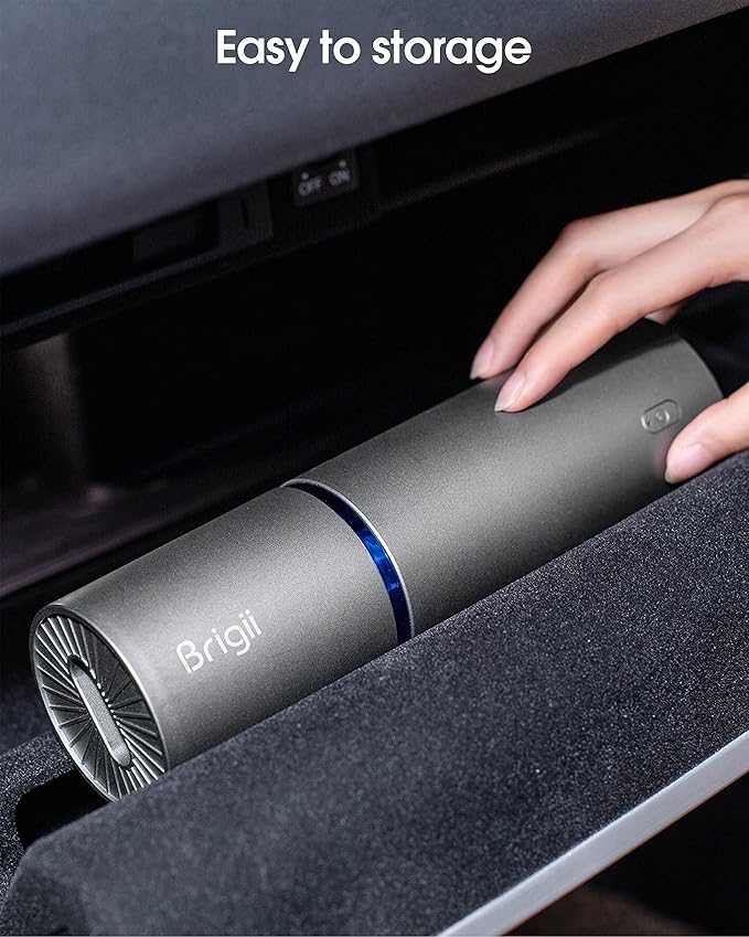 Brigii Mini Handheld Vacuum Cordless, 3 in 1-Car Vacuum & Air Duster & Hand Pump, Portable Rechargeable Cleaner for Car Interior, Small Spaces, Crevices-Y120 Pro