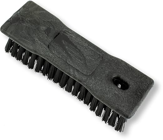 SPARTA Comfort Grip Scrub Brush Hand Brush for Bathroom, Kitchens, Countertop, Plastic, 8 Inches, Black