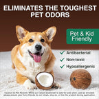 Good Natured Brand | Carpet Deodorizer & Freshener Powder | 31 oz Pet Odor Eliminator for Strong Odor & Pet Urine | Fresh Natural Mahogany Coconut Bliss Scent | Safe for Homes with Pets