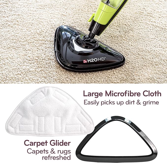 H2O HD 3-in-1 Steam Mop and Handheld Steam Cleaner For Floor Cleaning, Hardwood Floors, Grout Cleaner, Upholstery Cleaner, Tiles and Carpets