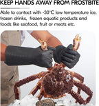 Vgo... 1 Pair Household Cleaning Gloves Infused with Rresh Rich Aromas, Lined Dishwashing Gloves,Long Sleeves Kitchen Gloves, Bathroom Cleaning, Gardening, Pet Care(Gray,S,TP1117)