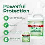 Hygea Natural Extra Strength Bed Bug & Lice Elimination Duo - Extra Strength 24 oz Lice, Bed Bug & Mite Spray & 128 oz Spray Refill - Child & Pet Friendly - Stain & Odor Free - 66% Stronger Formula