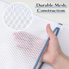 Durable Mesh Laundry Bags 5-Pack (12x16 Inch) Delicates Protector for Lingerie & Baby Clothes