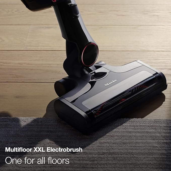 Miele Triflex HX1 Plus Cordless Stick Vacuum Cleaner, 60 min runtime, Obsidian Black / Red