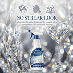 Chandelier Cleaner Spray for Glass Chandeliers, Drip Dry No Wipe Formula, Removes Dust Film, Restores Clear Shine, Easy Cleaning Solution