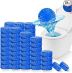 KIISIISO Toilet Bowl Cleaners Tablet 72 PACK, Automatic Toilet Cleaners for Deodorizing & Descaling, Long-Lasting Toilet Bowl Cleaner Tablets with Sustained-Release Technology Against Tough Stains