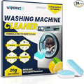 Washing Machine Cleaner – 24 Pack (1-Year Supply) Washing Machine Cleaning Tablets, Deep Clean for Front & Top Load Washers, Septic Safe, Eco-Friendly Deodorizer