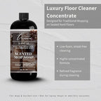 Lapew Santal Scented Mop Soap - Luxury Floor Cleaner Concentrate for Mopping Tile, Laminate, Vinyl & Hardwood | Streak-Free, Low-Foam | 36 oz