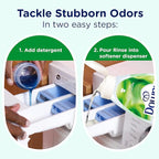 Downy RINSE & REFRESH Laundry Odor Remover and Fabric Softener for Activewear, Active Fresh Scent, 48 oz