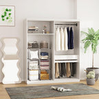 C&AHOME Wire Cube Storage, 6 - Cube Organizer Metal C Grids, Modular Shelves Units, Closet Organizer, Ideal for Home, Office, Living Room, 36.6”L x 12.4”W 36.6”H, Silver Gray UWCS3006G