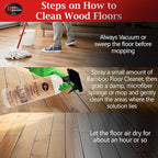Rock Doctor Flooraid+ Bamboo Floor Cleaner Spray, 2 Pack, Heavy Duty Non Abrasive Cleaning Solution for Hard Floors, Counters, and Surfaces, Rinse Free