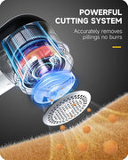 Fabric Shaver Lint Remover, Sweater Shaver to Remove Pilling, Lint Shaver with 2-Speed Power Adjustment, Fuzz Shaver for Clothes Balls-Battery Operated Black