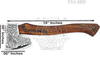 SHINY CRAFTS-Axes Viking Axe Hatchet-Norse Battle Axe Best Handmade Tomahawk Viking Bearded Axe Beautiful Camping Axe Best Gift for him with Leather Sheath (VBA 09)