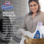 Clorox Fraganzia Liquid Laundry Fabric Softener, Lavender with Eucalyptus Scent - Laundry Odor Eliminator, Wrinkle Reducer and Static Reducer, 40 Fl Oz