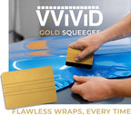 VViViD Gold Vinyl Wrap Squeegee - Nylon-Reinforced Tool for Car Wraps, Window Tint & Decals - (10 Pack)