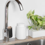 Matte White Hand Soap Dispenser Pump, 9 oz Rustproof Liquid Dish Soap Dispenser Bottle for Various Places Such as Kitchen, Countertop, and Bathroom