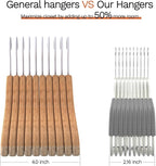 60 Pack Heavy Duty Plastic Hangers, Non Slip Clothes Hangers with Rubber Pads and 360° Hook - Thin Space Saving Hanger, Closet Organizer for Shirt, Pants, Suit, Skirt,Coat - Gray